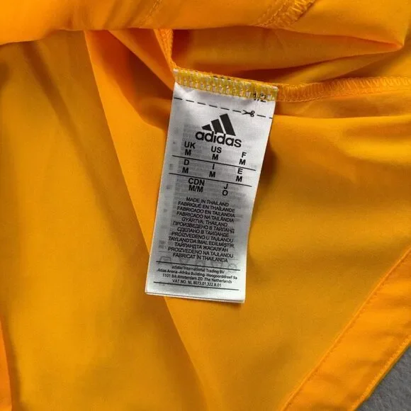 Nashville Predators Jacket Mens Medium Yellow Adidas Windbreaker Lightweight NHL - Picture 8 of 12